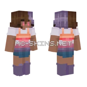 Sunset Shard Raffle Base Minecraft skin