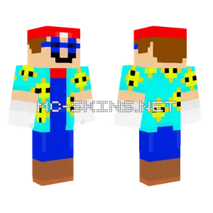 Sunshine Mario Minecraft skin