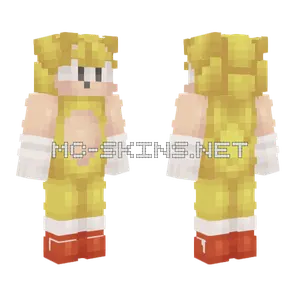 Super Classic Sonic 2026 Minecraft skin