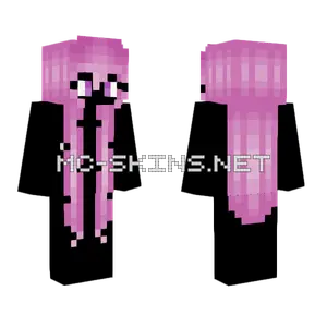 Super Long Bubblegum Pink Hairbase Minecraft skin