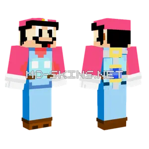 Super Mario Sunshine Minecraft skin