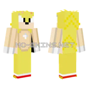 Super Sonic Minecraft skin
