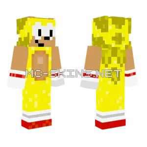 Super Sonic Minecraft skin