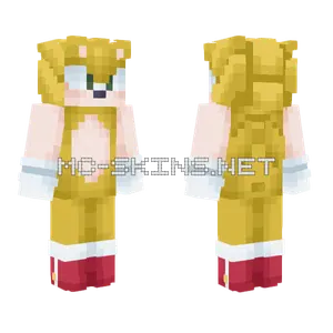Super Sonic Classic Minecraft skin