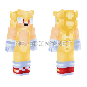 Super Sonic Modern Minecraft skin