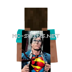 Superman cape, outside and lining