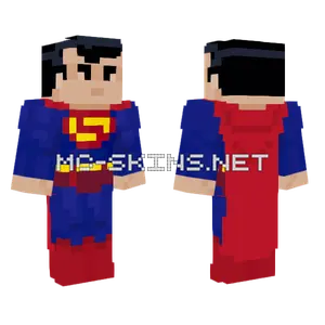 Superman JL Skin Minecraft skin