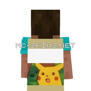 Surprised Pikachu cape, outside and lining