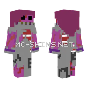 Susie Deltarune Insanity Calls Minecraft skin