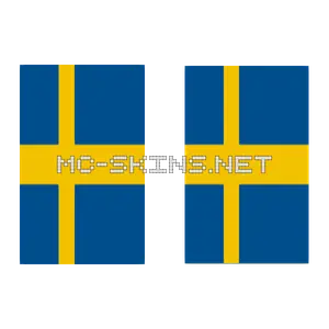 Sweden Flag cape, outside and lining