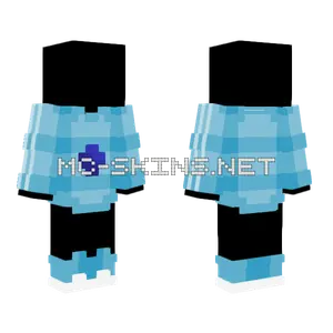 Sweet Blueberry Pastel Blue Minecraft skin