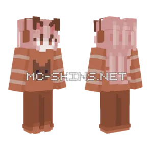 Sweet Caramel Cat Minecraft skin