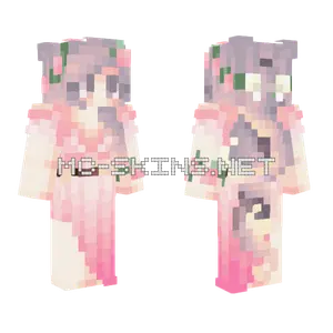 Sweet Valentine Girl Minecraft skin