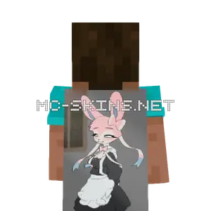 Sylveon Maid cape, outside and lining