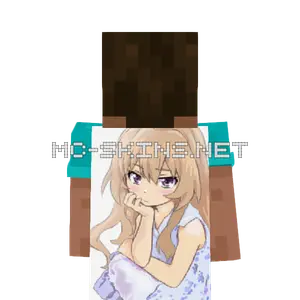 Taiga Aisaka Dress cape, outside and lining