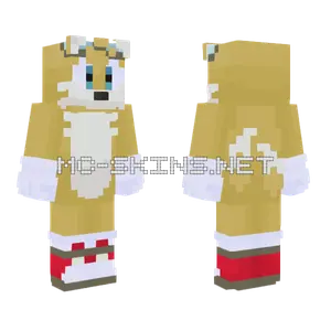 Tails Sonic Riders Tails Saf Minecraft skin