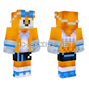 Tails The Fox Minecraft skin