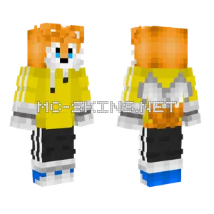 Tails The Fox Minecraft skin