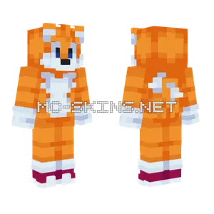 Tails The Fox Minecraft skin
