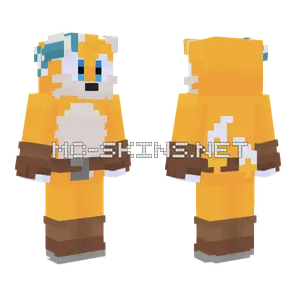 Tails The Fox Sonic Prime Minecraft skin