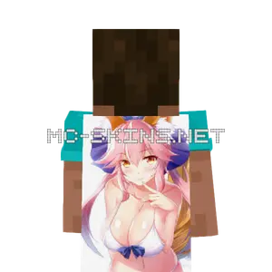 Tamamo no Mae Bikini cape, outside and lining