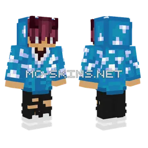 Tanjiro Kamado Themed Hoodie Minecraft skin