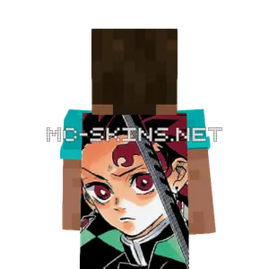 Tanjirou Kamado cape, outside and lining
