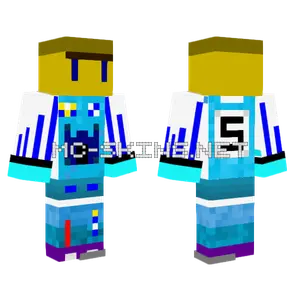 Tarnowfabiann Blue Creature Minecraft skin