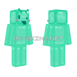 Teal Alien Base Minecraft skin