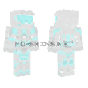Teal and White Halo Character Minecraft skin