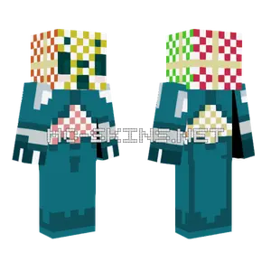 Teal Blocky Armor