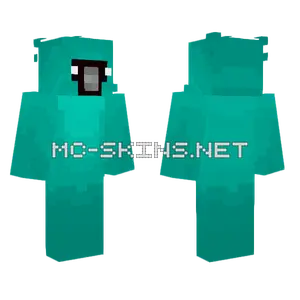 Teal Cardinal Minecraft skin