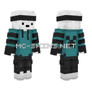Teal Creeper Suit Minecraft skin