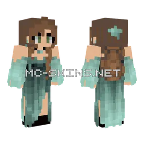 Teal Gown Girl