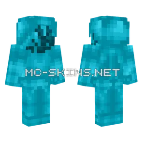 Teal Steve Turing Into Elder Teal Minecraft skin