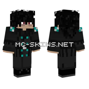 Teal Vampire 2 Minecraft skin
