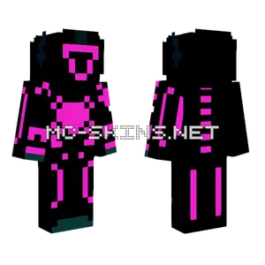Techno Knight Pink Minecraft skin