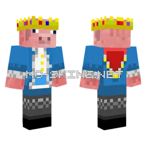 Technoblade Pig King Minecraft skin
