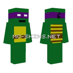 Teenage Mutant Ninja Turtle Donie Minecraft skin