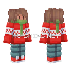 Test 4 Holiday Edition Minecraft skin