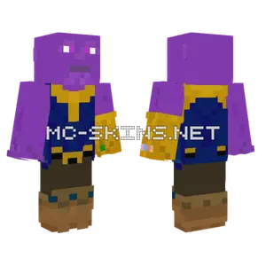 Thanos MCU Gauntlet Minecraft skin