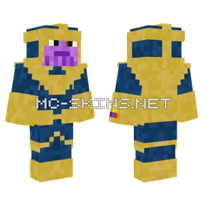 Thanos Without Glove Minecraft skin