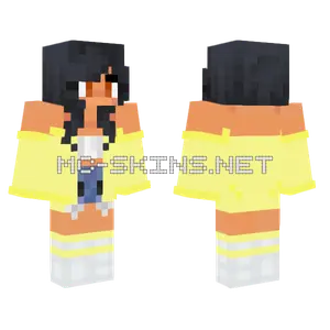 The Aphmau In Yellow Minecraft skin