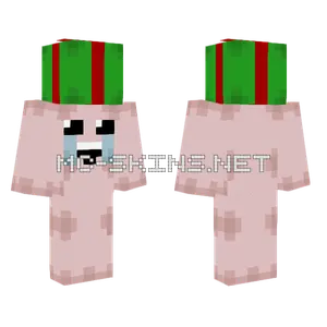 The Binding Of Isaac Isaac With Mystery Gift Minecraft skin