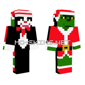 The Cat And The Grinch Minecraft skin