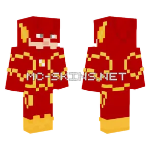 The Flash Suit Minecraft skin