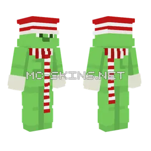 The Grinch With Hat Minecraft skin