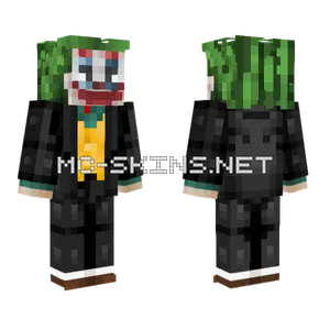 The Joker Black Suit Minecraft skin