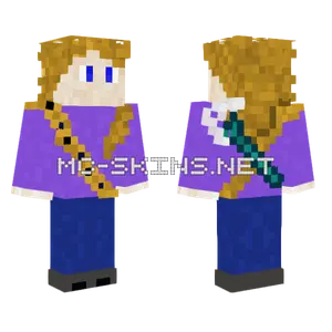 The Mighty Blue Fox Minecraft skin