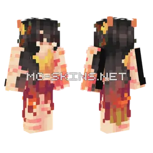 The Phoenix Within Her Minecraft skin